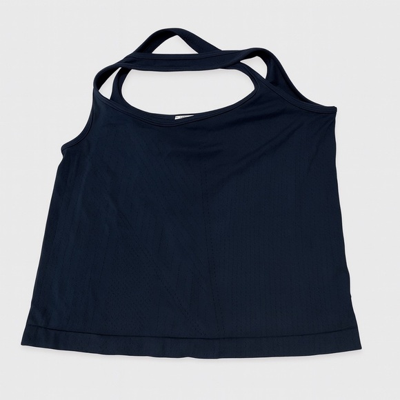 Athleta In Motion Seamless Criss Cross Tank Top Black Sz Small NWT Activewear - Picture 3 of 7
